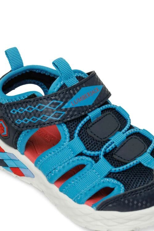 Lumberjack 4M Toney 4FX Mavi Çocuk Sandalet - 6