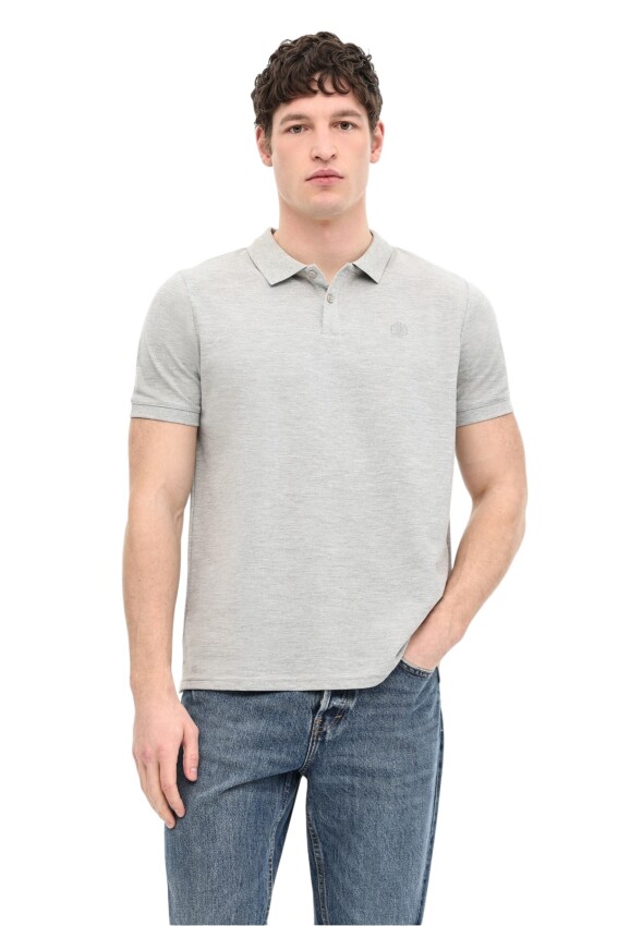 Lumberjack 6M MB CT953 Polo T-SH 6FX Gri Erkek Polo Tshirt - 1
