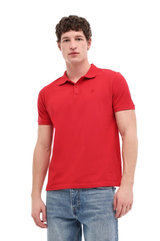Lumberjack 6M MB CT953 Polo T-SH 6FX Kırmızı Erkek Polo Tshirt - 1