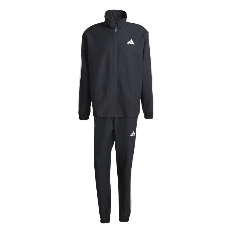 Adidas 3 Stripes Dokuma Siyah Erkek Eşofman Takımı - Adidas
