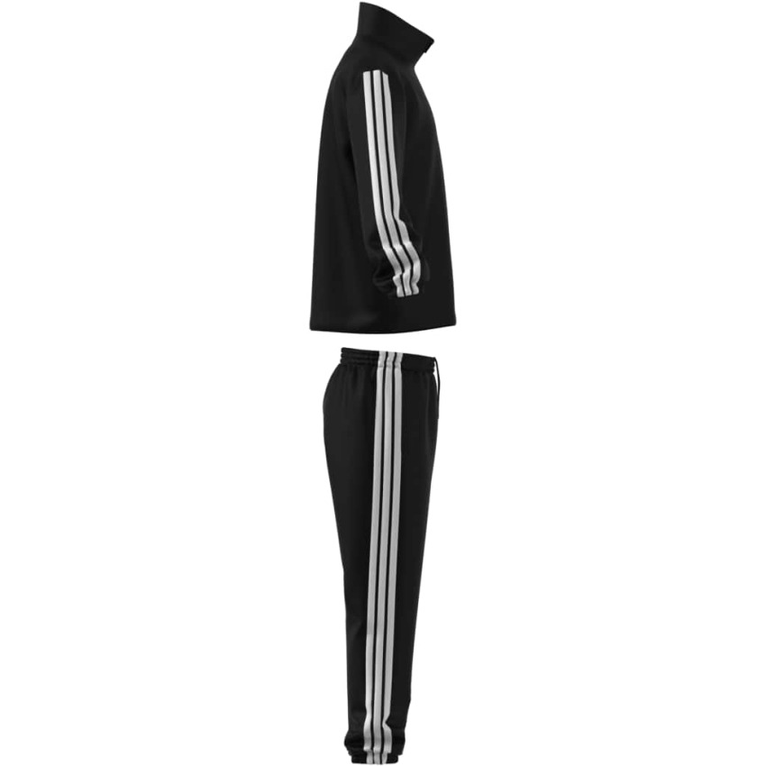 Adidas 3 Stripes Dokuma Siyah Erkek Eşofman Takımı - 3