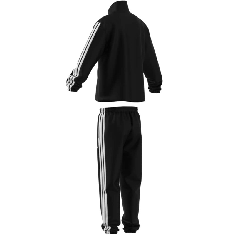 Adidas 3 Stripes Dokuma Siyah Erkek Eşofman Takımı - 6