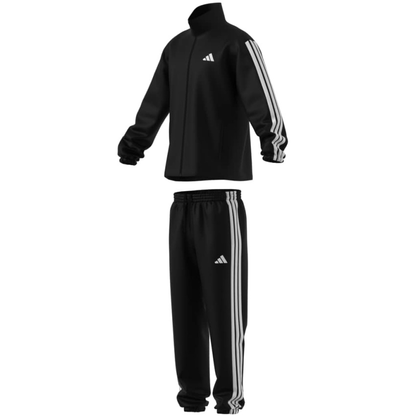Adidas 3 Stripes Dokuma Siyah Erkek Eşofman Takımı - 8