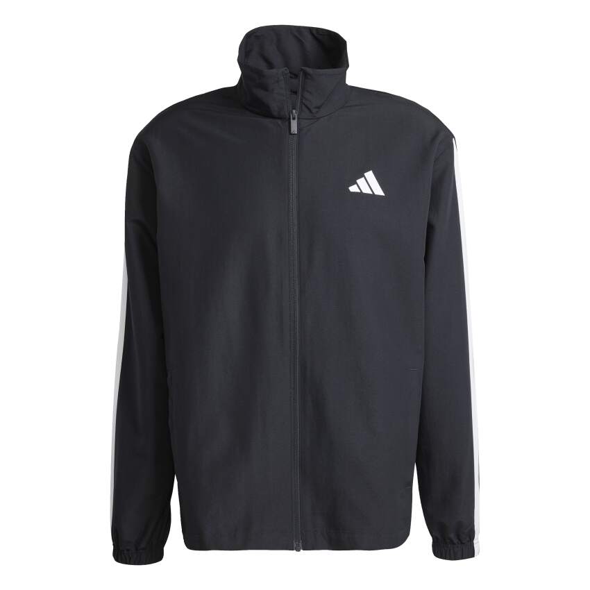 Adidas 3 Stripes Dokuma Siyah Erkek Eşofman Takımı - 9