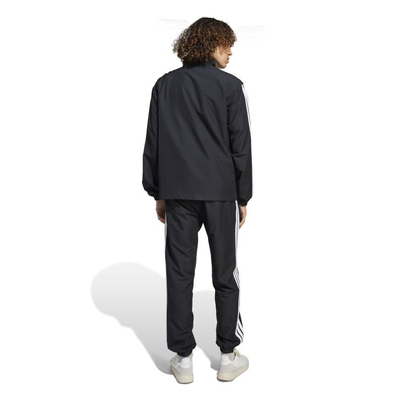 Adidas 3 Stripes Dokuma Siyah Erkek Eşofman Takımı - 12