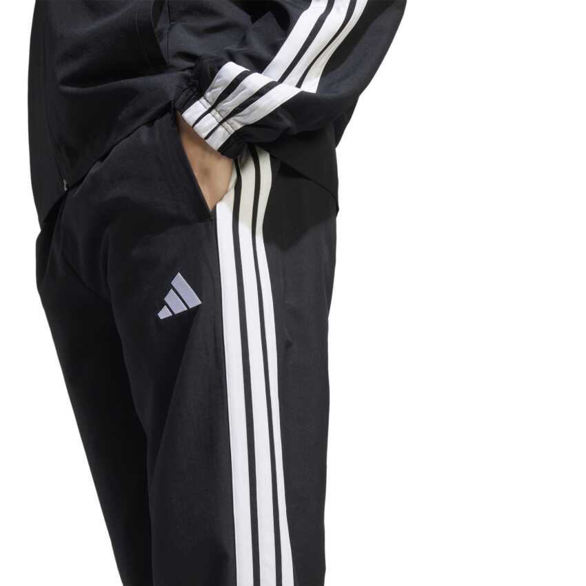 Adidas 3 Stripes Dokuma Siyah Erkek Eşofman Takımı - 15