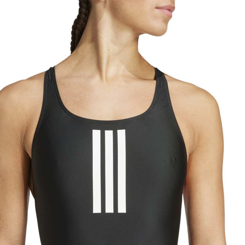 Adidas 3-Stripes V-Sırtlı Siyah Kadın Mayo - 11