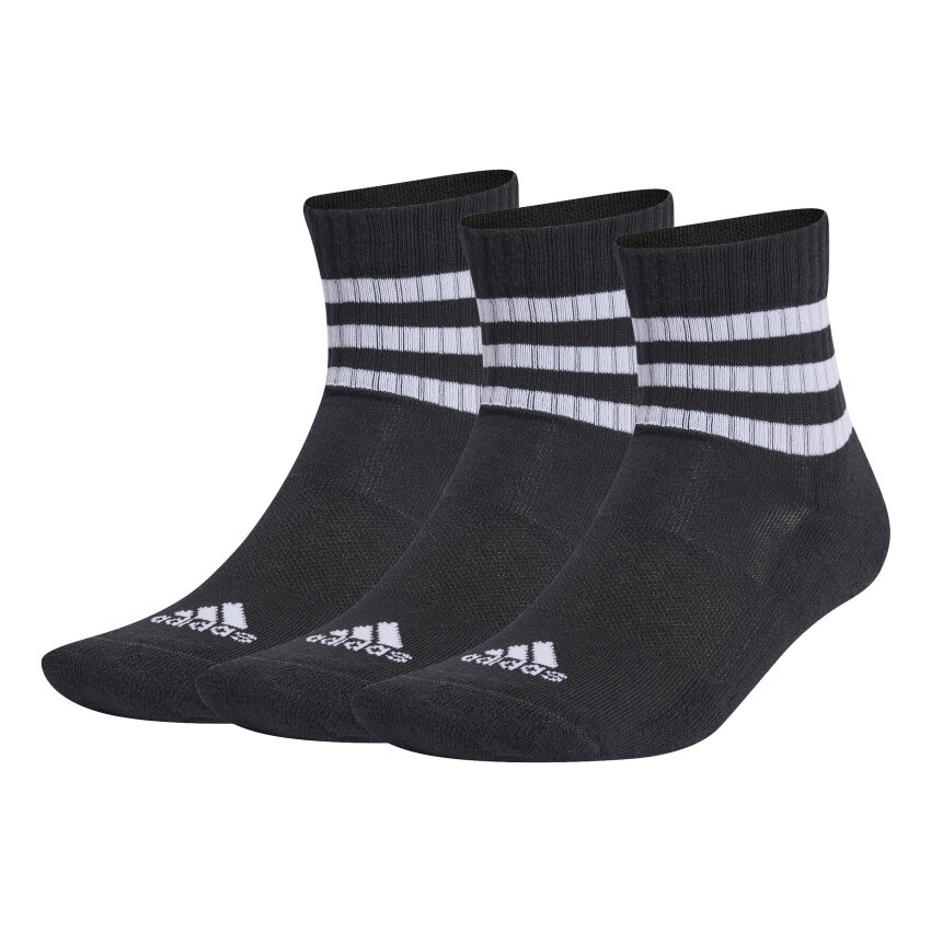 Adidas 3-Stripes Cushioned Sportswear Bilek Siyah Unisex Çorap - 1