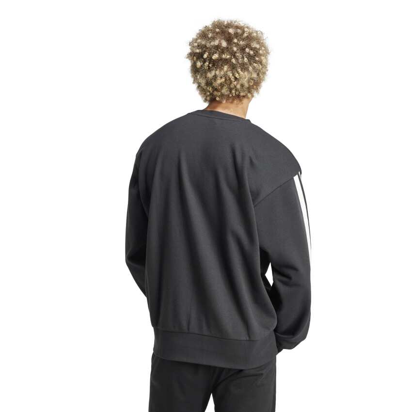 Adidas 3S FT Siyah Erkek Sweatshirt - 3
