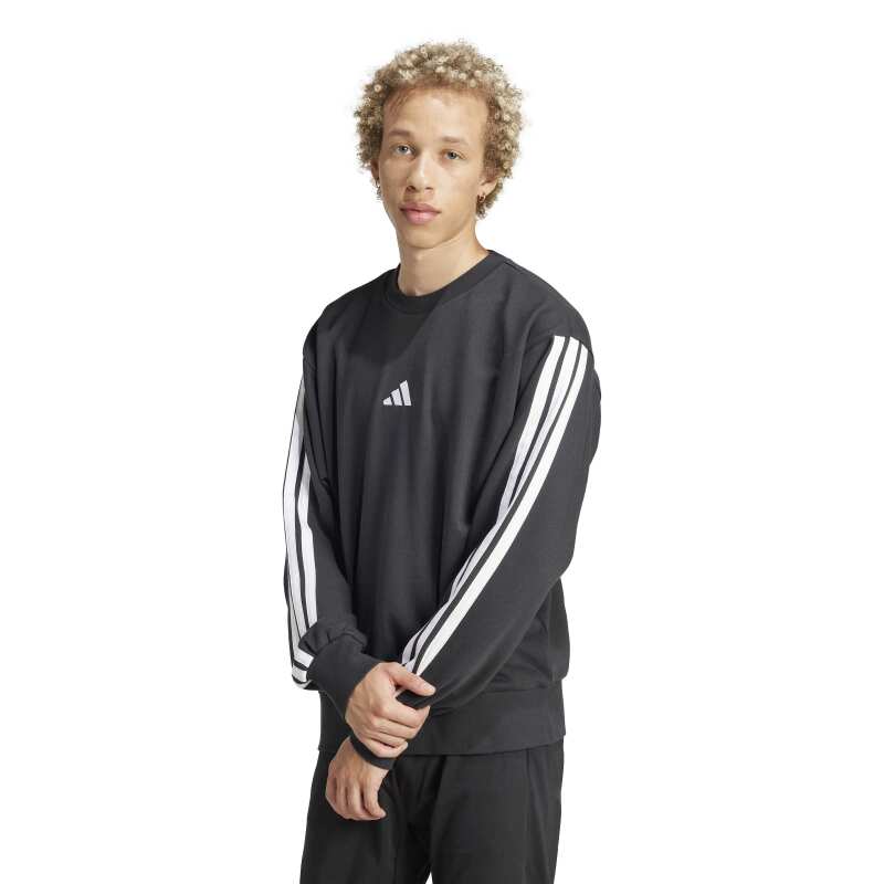 Adidas 3S FT Siyah Erkek Sweatshirt - 2