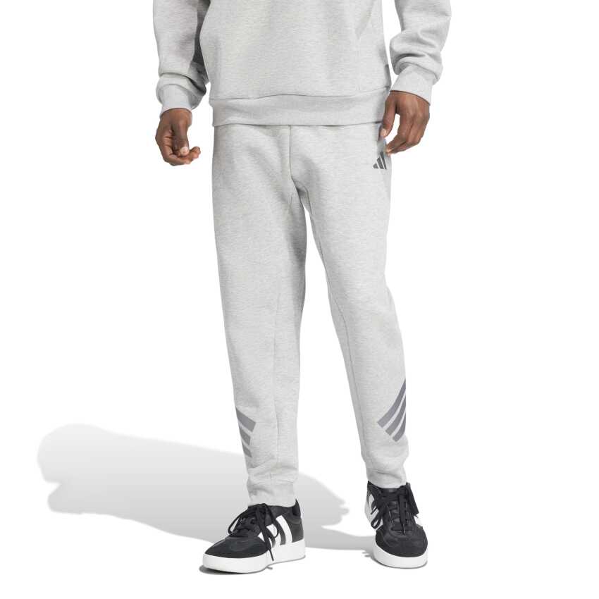 Adidas 4 Stripes Gri Erkek Eşofman Altı - 1