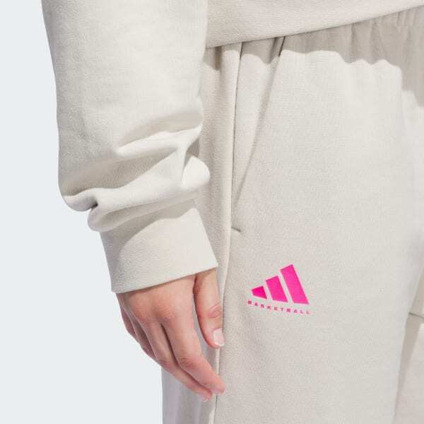 Adidas Select AWB French Terry Bej Kadın Eşofman Altı - 5