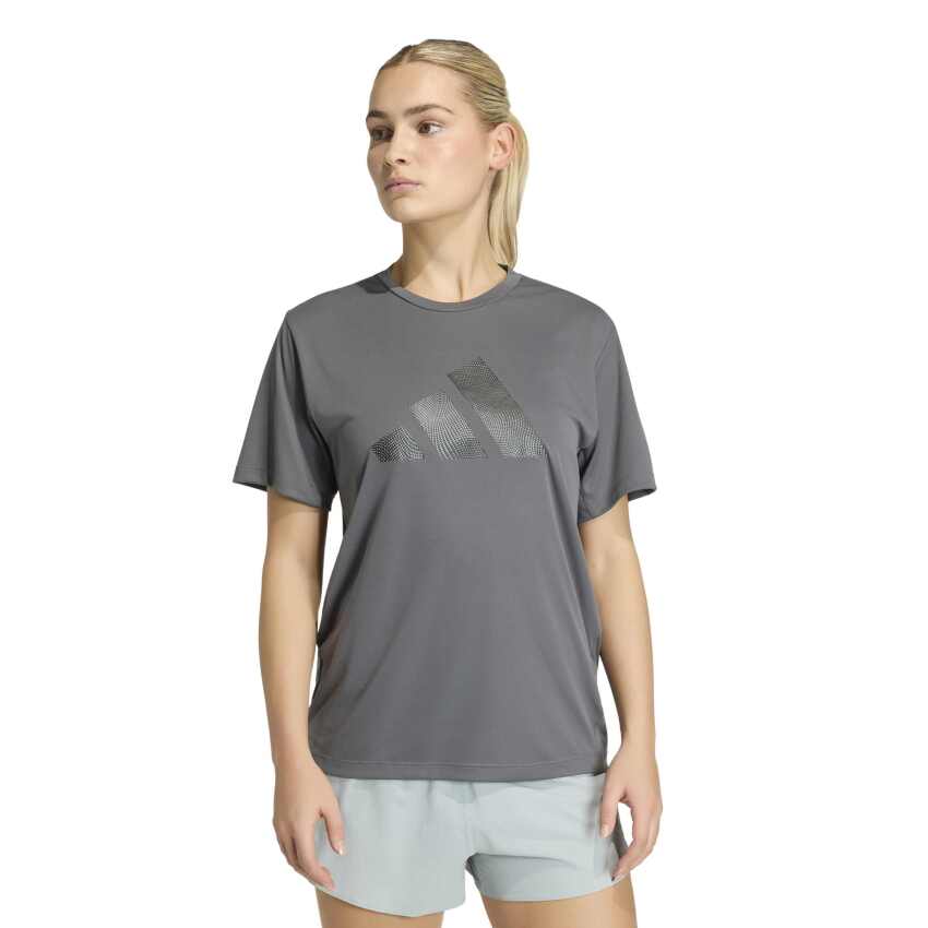 Adidas adi365 Running Essentials Brand Love Gri Kadın Tshirt - 2
