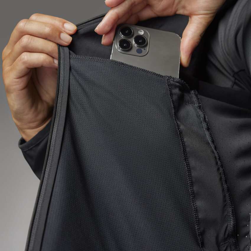 Adidas Adizero Essentials Siyah Kadın Eşofman Üstü - 6