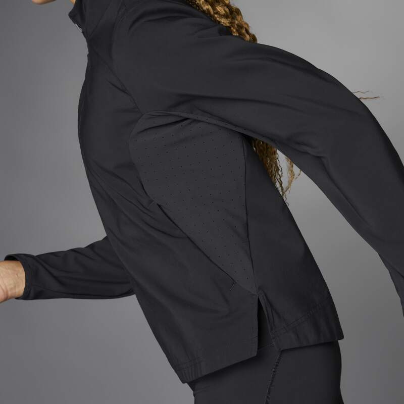 Adidas Adizero Essentials Siyah Kadın Eşofman Üstü - 8