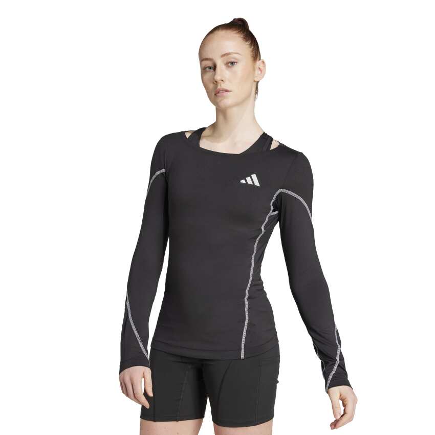 Adidas Adizero Siyah Kadın Tshirt - 1
