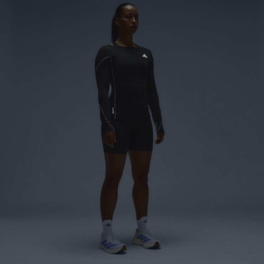 Adidas Adizero Siyah Kadın Tshirt - 7