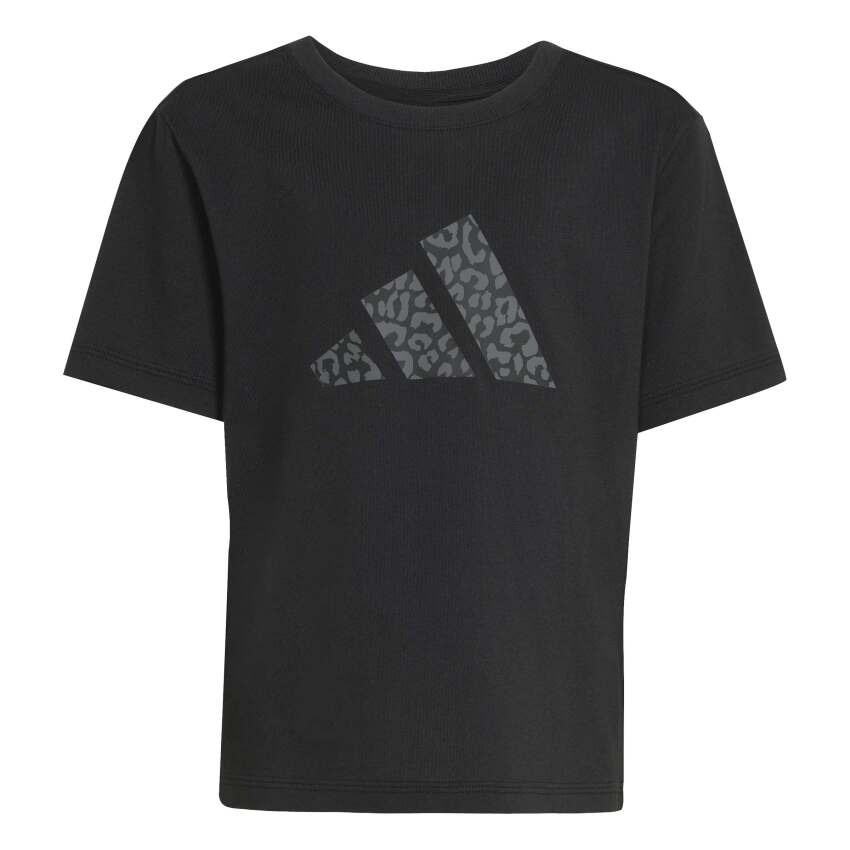 Adidas Animal 3 Stripes Siyah Çocuk Tshirt Tayt Takım - 7