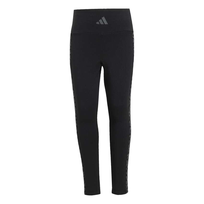 Adidas Animal 3 Stripes Siyah Çocuk Tshirt Tayt Takım - 8