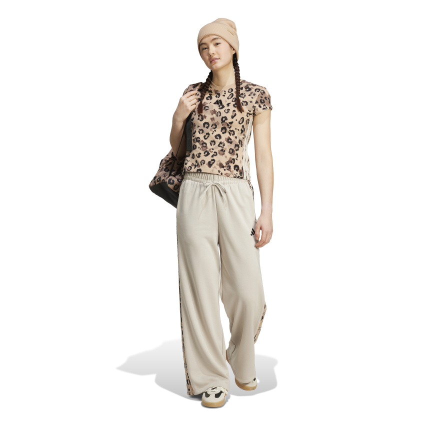 Adidas Animal Print 3-Stripes Renkli Kadın Tshirt - 3