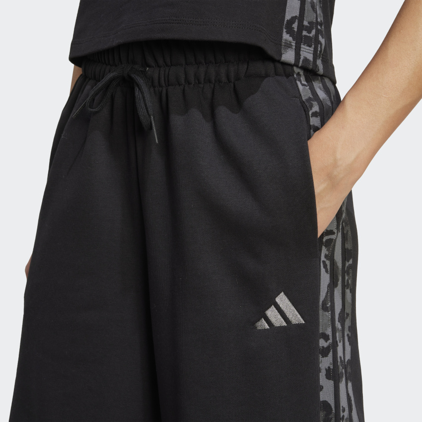 Adidas Animal Print Siyah Kadın Eşofman Altı - 4