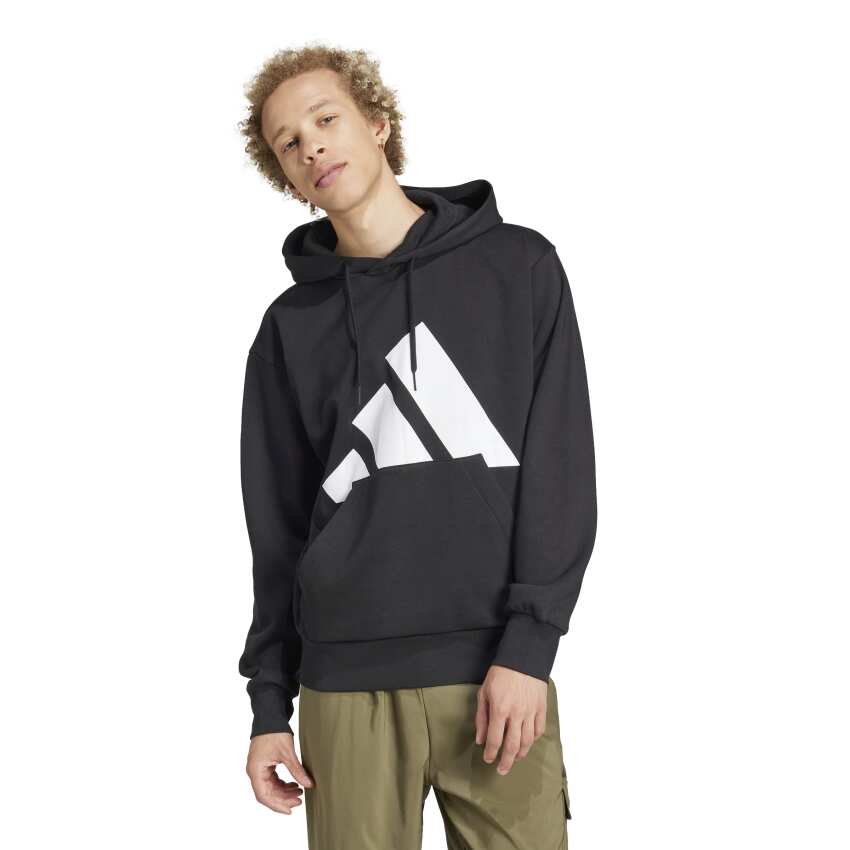 Adidas Big Logo Fleece Siyah Erkek Sweatshirt - 3