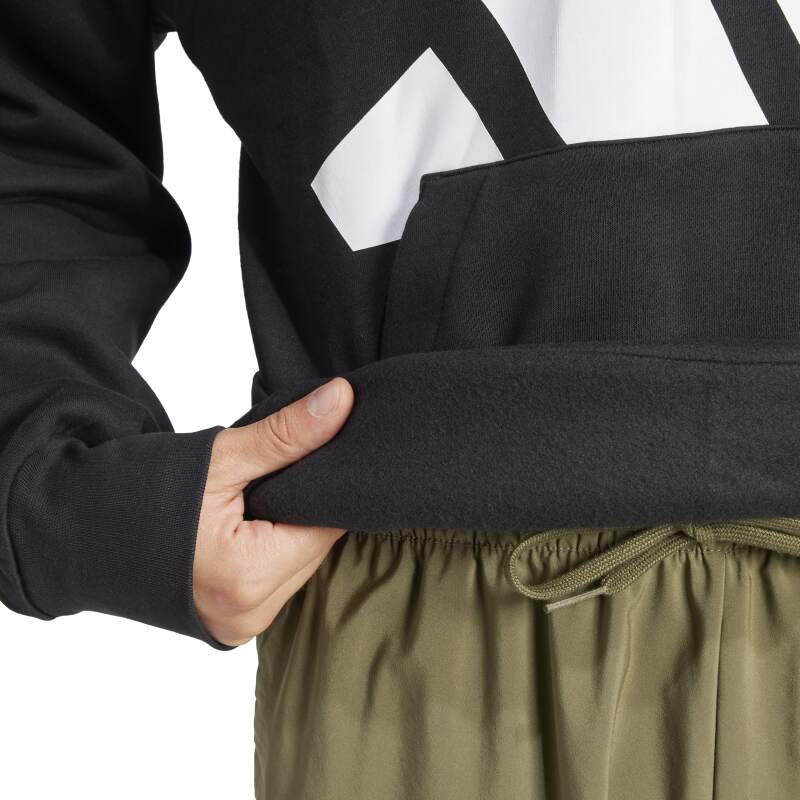 Adidas Big Logo Fleece Siyah Erkek Sweatshirt - 5