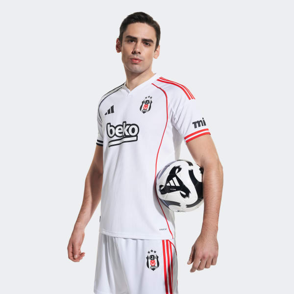 Adidas Bjk H Jsy Beyaz Erkek Forma - Adidas