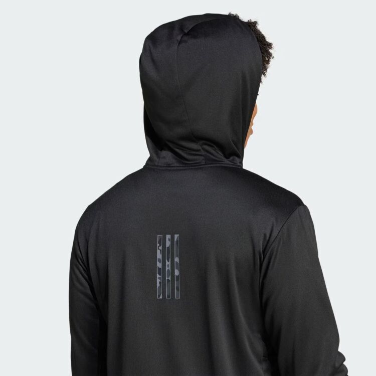 Adidas CAMO FZ HD SİYAH Erkek Eşofman Üstü - 4