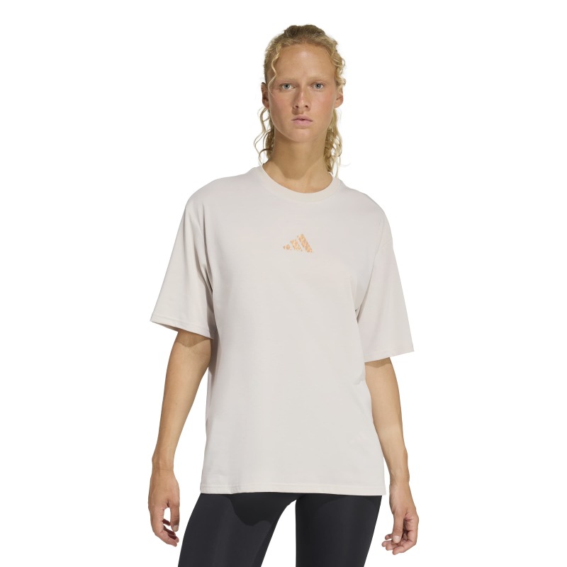 Adidas Climacool Animal Training Graphic Bej Kadın Tshirt - Adidas