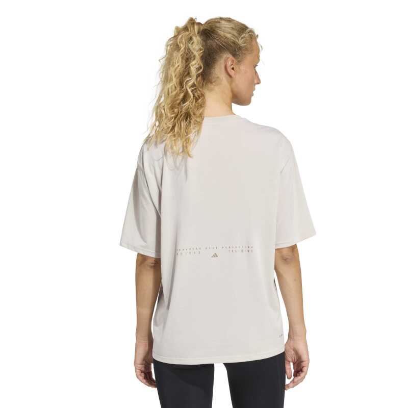 Adidas Climacool Animal Training Graphic Bej Kadın Tshirt - Adidas (1)