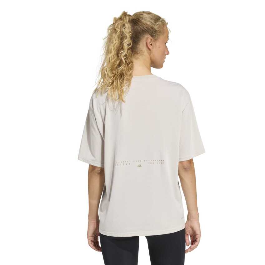 Adidas Climacool Animal Training Graphic Bej Kadın Tshirt - 2