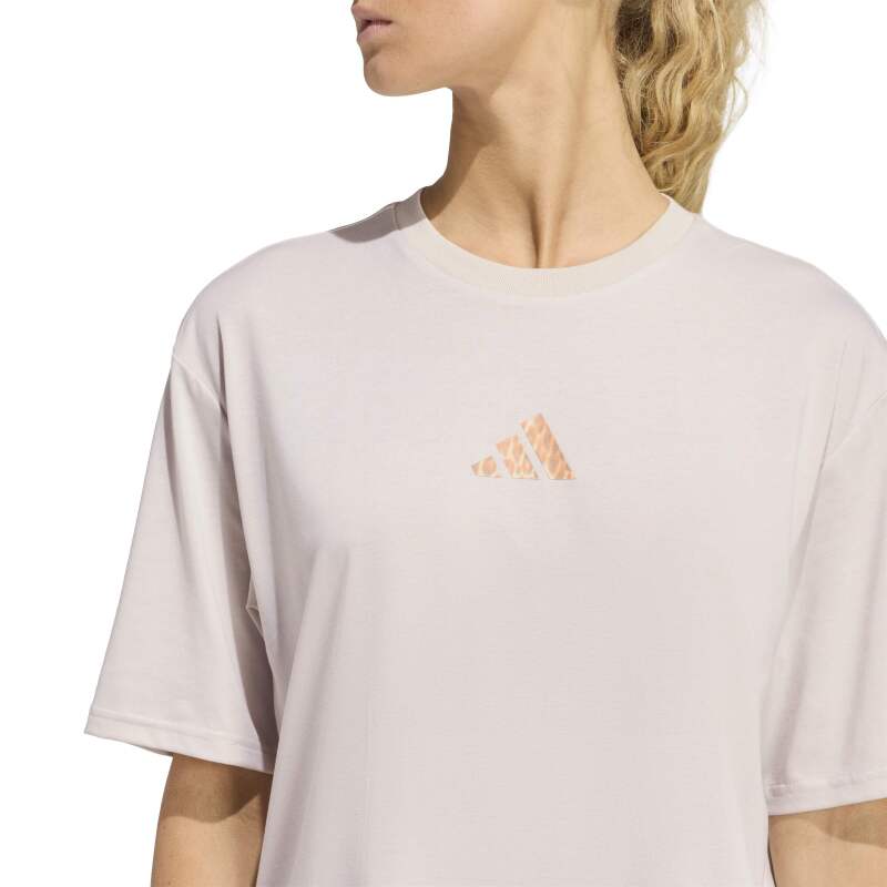 Adidas Climacool Animal Training Graphic Bej Kadın Tshirt - 4