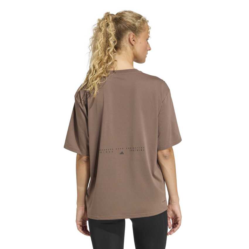 Adidas Climacool Animal Training Graphic Kahverengi Kadın Tshirt - 2