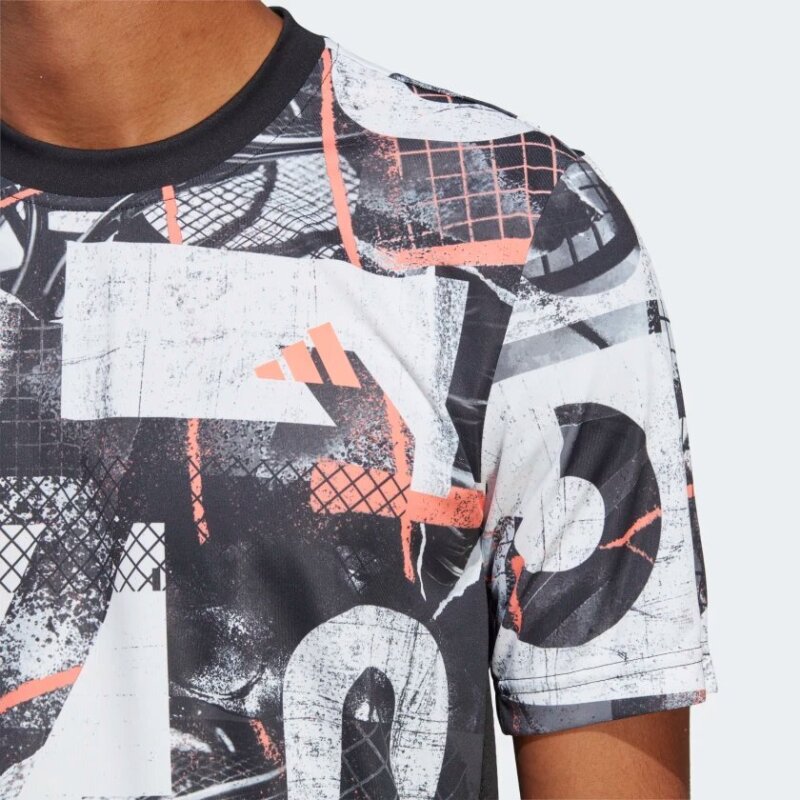 Adidas CLUB GRAPH TEE BEYAZ Erkek Tshirt - 5