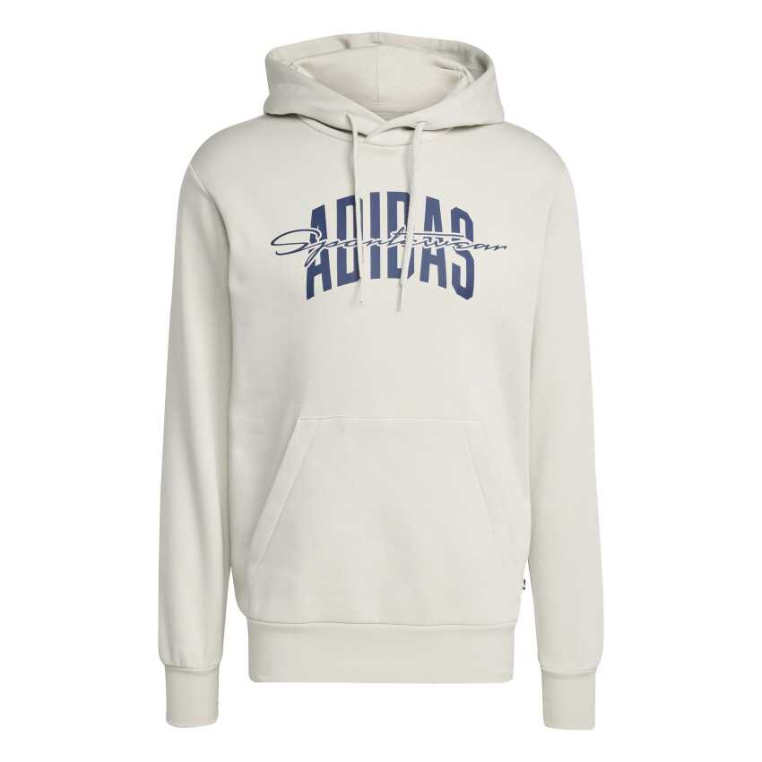 Adidas Collegiate Script Graphic Bej Erkek Sweatshirt - 4