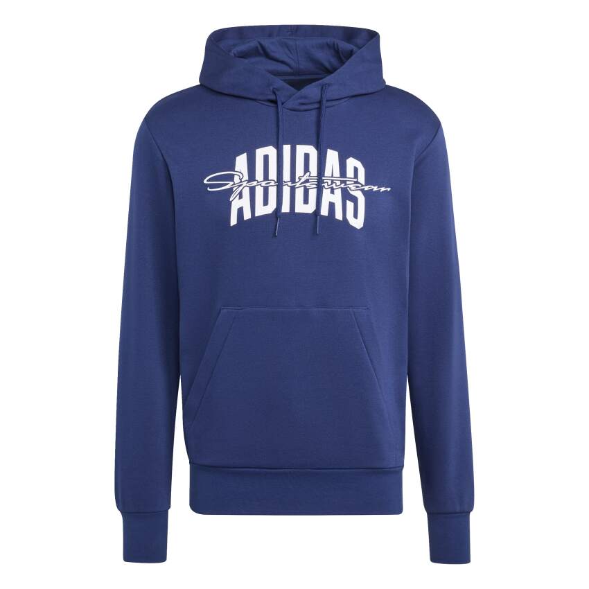 Adidas Collegiate Script Graphic Mavi Erkek Sweatshirt - 6