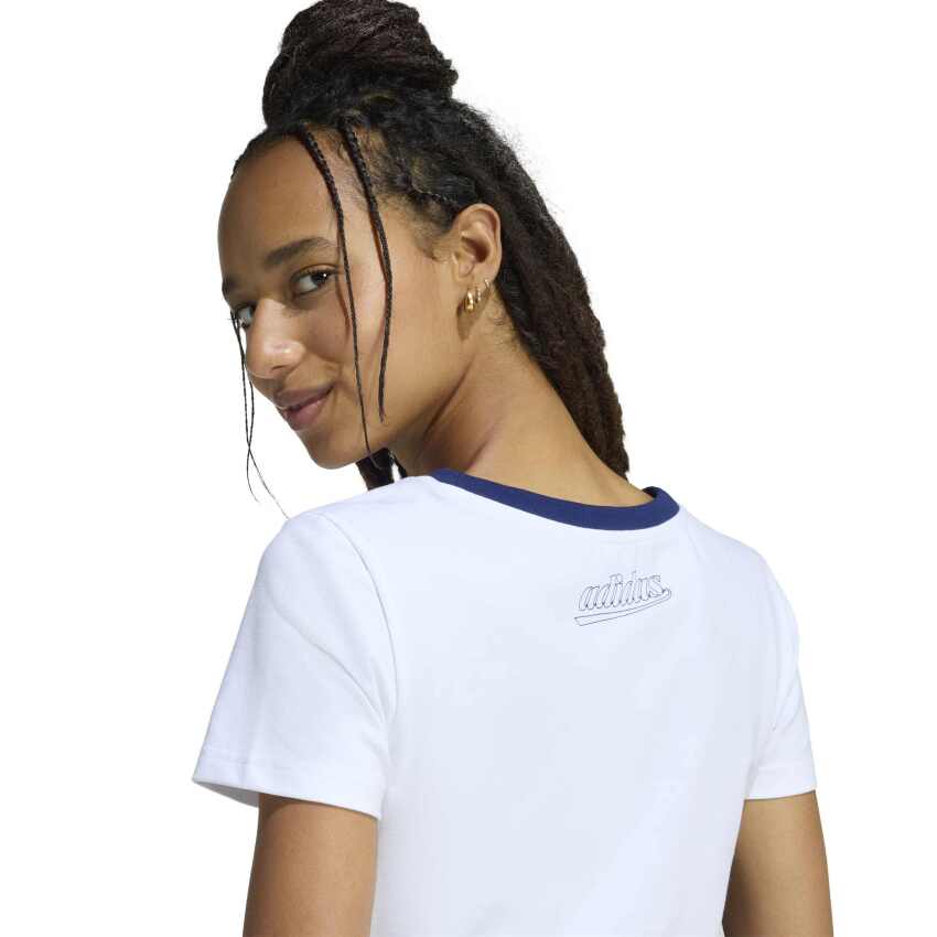 Adidas Colour Icon Graphic Baby Dar Beyaz Kadın Tshirt - 5