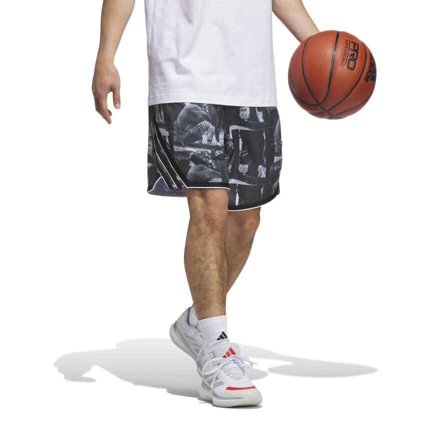 Adidas Crazylite Aop 5 Beyaz Erkek Şort - 3