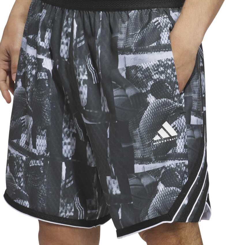 Adidas Crazylite Aop 5 Beyaz Erkek Şort - 4