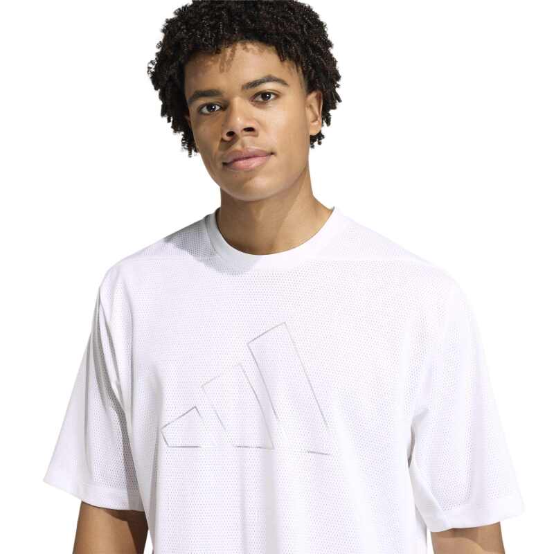 Adidas D4T Power Essentials File Beyaz Erkek Tshirt - 4