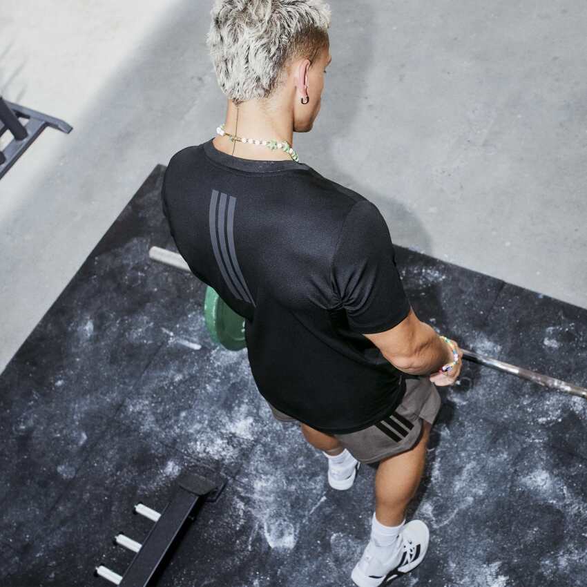 Adidas D4T PrimeLift Siyah Erkek Tshirt - 7