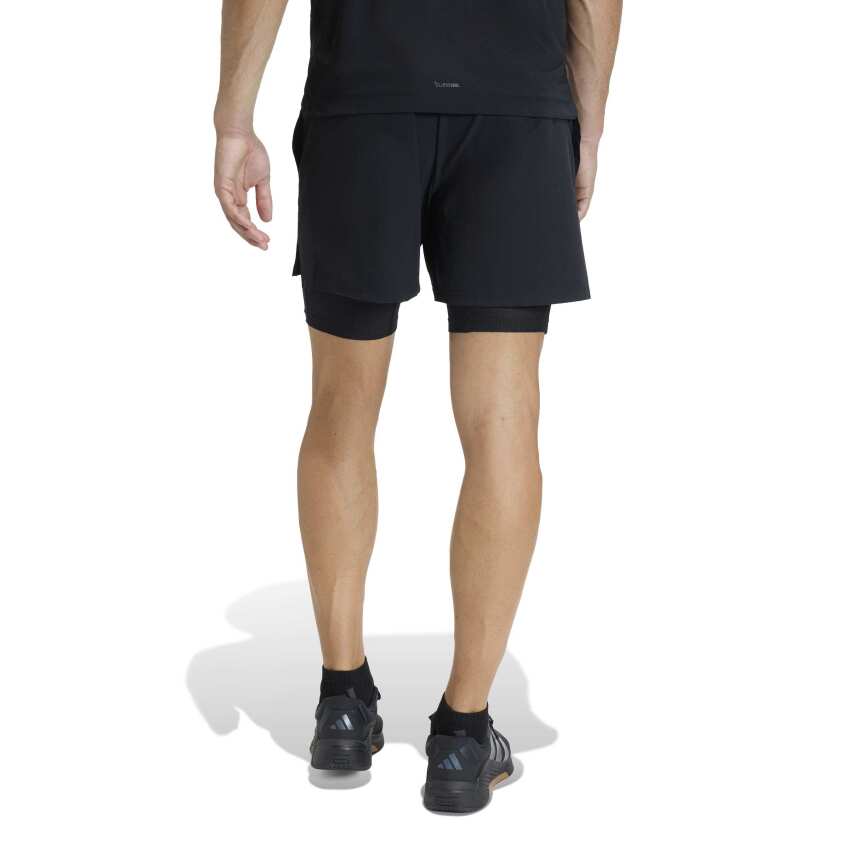 Adidas D4T Workout 2IN1 Siyah Erkek Şort - 2
