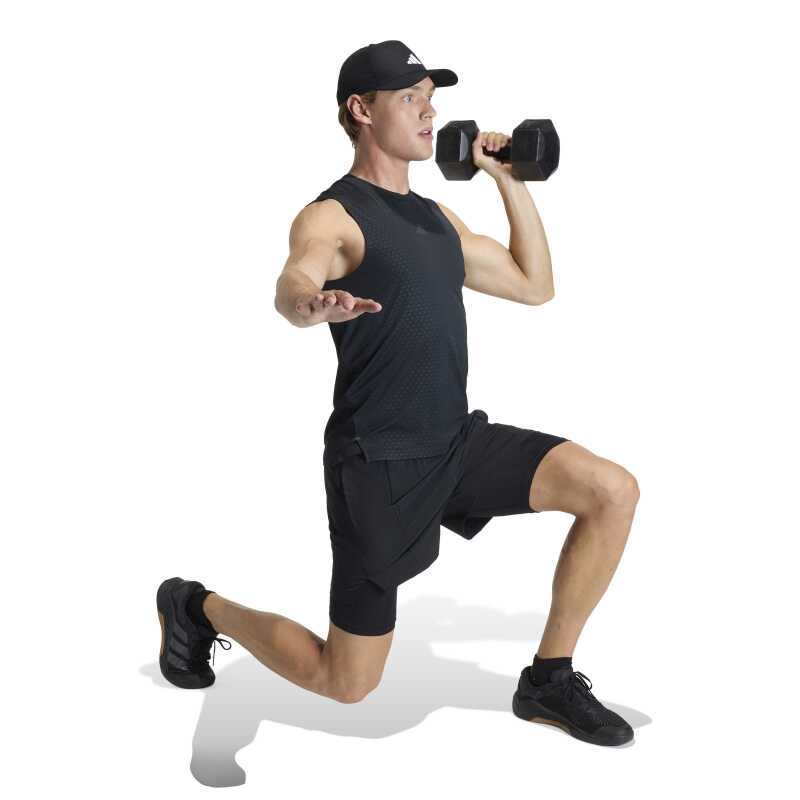 Adidas D4T Workout 2IN1 Siyah Erkek Şort - 3