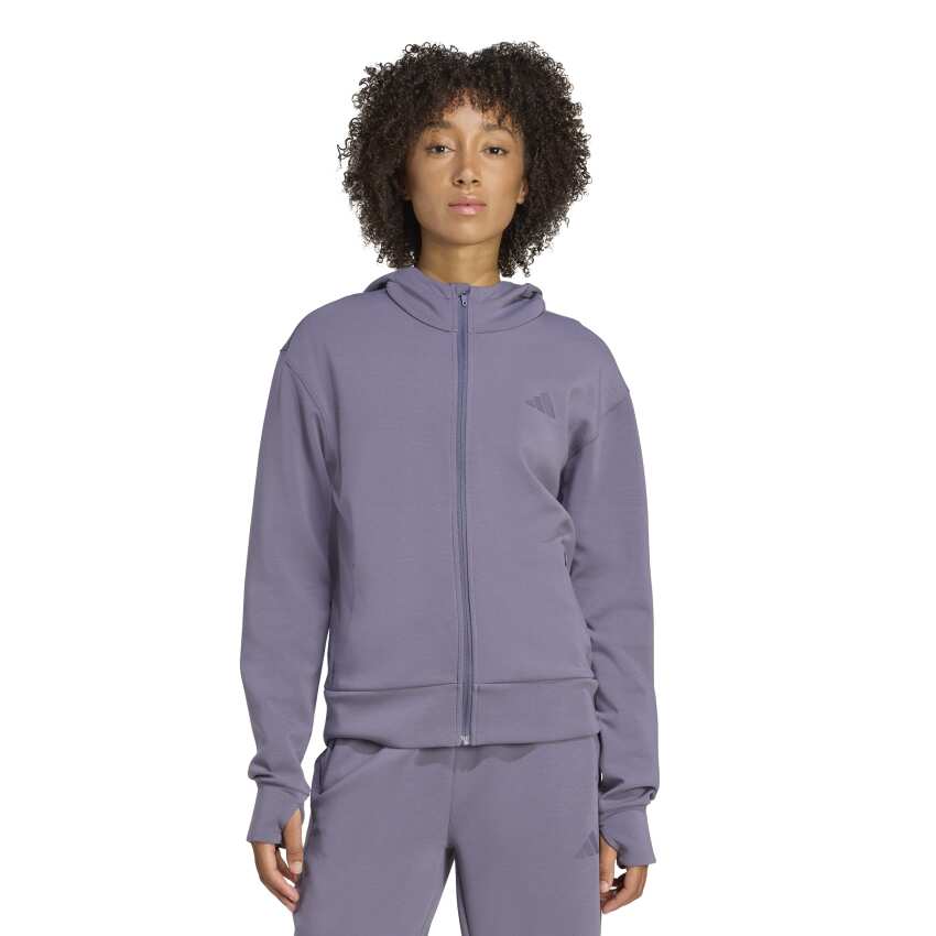Adidas Designed 4 Training Full-Zip Mor Kadın Sweatshirt - 1
