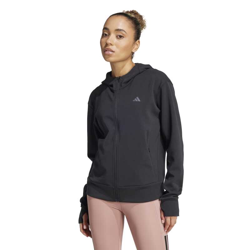 Adidas Designed 4 Training Full-Zip Siyah Kadın Sweatshirt 