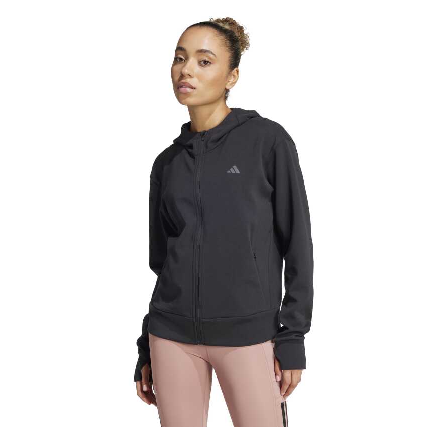 Adidas Designed 4 Training Full-Zip Siyah Kadın Sweatshirt - 1