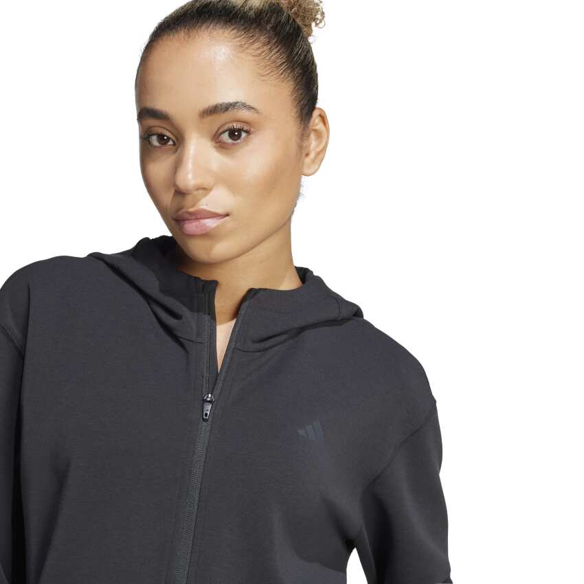 Adidas Designed 4 Training Full-Zip Siyah Kadın Sweatshirt - 6