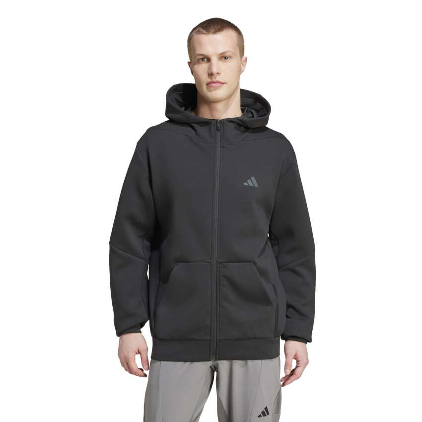 Adidas Designed for Training Full-Zip Siyah Erkek Sweatshirt - 1