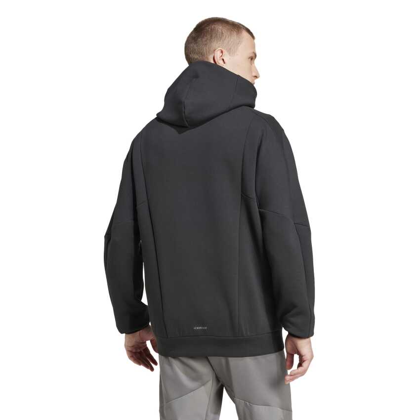 Adidas Designed for Training Full-Zip Siyah Erkek Sweatshirt - 2